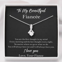 Load image into Gallery viewer, To My Fiancée, You Will Always Have Me, Alluring Beauty Necklace For Women, Anniversary Birthday Valentines Day Gifts From Fiancé
