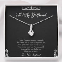 Load image into Gallery viewer, To My Girlfriend, You Are My Rock, Alluring Beauty Necklace For Women, Anniversary Birthday Valentines Day Gifts From Boyfriend
