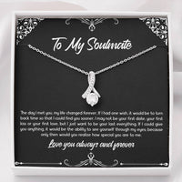 Load image into Gallery viewer, To My Soulmate, The Day I Met You, Alluring Beauty Necklace For Girlfriend, Anniversary Birthday Valentines Day Gifts From Boyfriend
