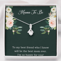 Load image into Gallery viewer, Gift for Expecting Mom, To My Best Friend, Mom to Be Alluring Beauty Necklace For Women, Pregnancy Gift For New Mother
