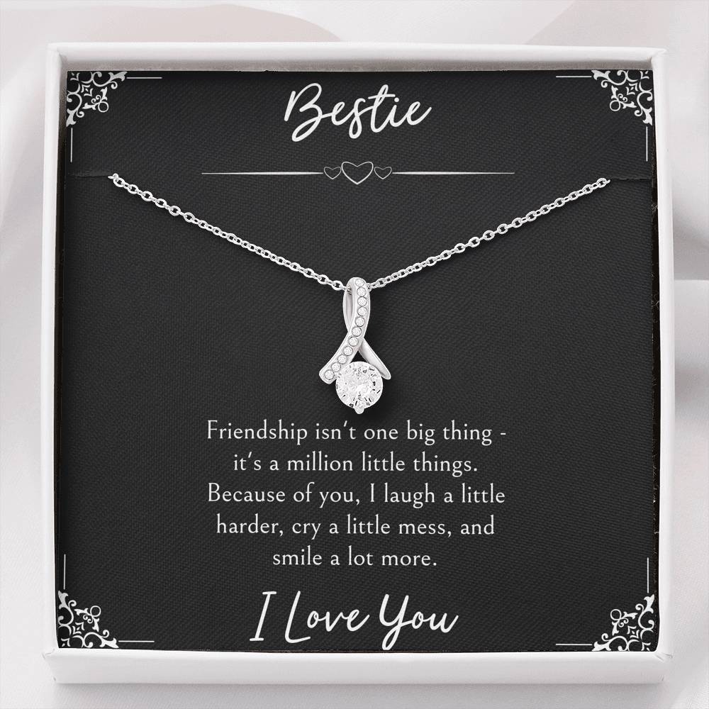 To My Friend Gifts, Because Of You, Alluring Beauty Necklace For Women, Birthday Present Idea From Bestie