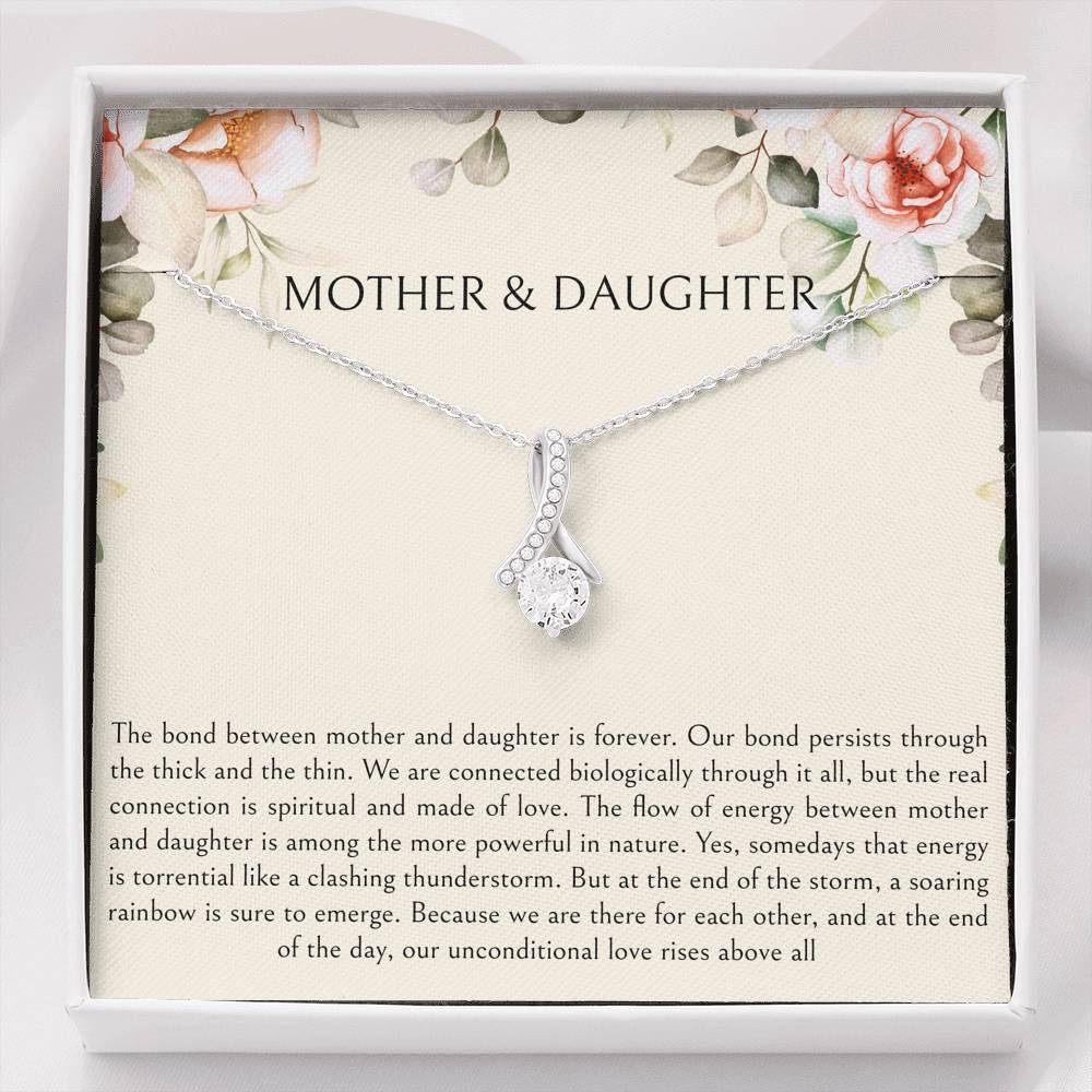 To My Daughter Gifts, Mother and Daughter Bond, Alluring Beauty Necklace For Women, Birthday Present Idea From Mom