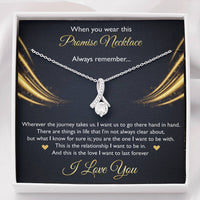 Load image into Gallery viewer, To My Girlfriend, When You Wear This Promise Necklace, Alluring Beauty Necklace For Women, Anniversary Birthday Gifts From Boyfriend
