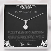 Load image into Gallery viewer, To My Daughter  Gifts, You Are My Greatest Gift, Alluring Beauty Necklace For Women, Birthday Present Idea From Dad

