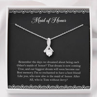 Load image into Gallery viewer, To My Maid Of Honor Gifts, Best Memory, Alluring Beauty Necklace For Women, Wedding Day Thank You Ideas From Bride
