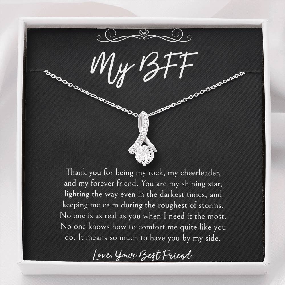 To My Friend Gifts, It Means So Much To Have You By My Side, Alluring Beauty Necklace For Women, Birthday Present Idea From Bestie