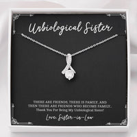 Load image into Gallery viewer, To My Unbiological Sister Gifts, Friends Who Become Family, Alluring Beauty Necklace For Women, Birthday Present Idea From Sister-in-law
