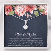 Load image into Gallery viewer, To My Aunt Gifts, Aunt and Nephew Bond, Alluring Beauty Necklace For Women, Aunt Birthday Present From Nephew
