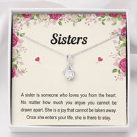Load image into Gallery viewer, To My Sister Gifts, Someone Who Loves You From The Heart, Alluring Beauty Necklace For Women, Birthday Present Idea From Sister Brother
