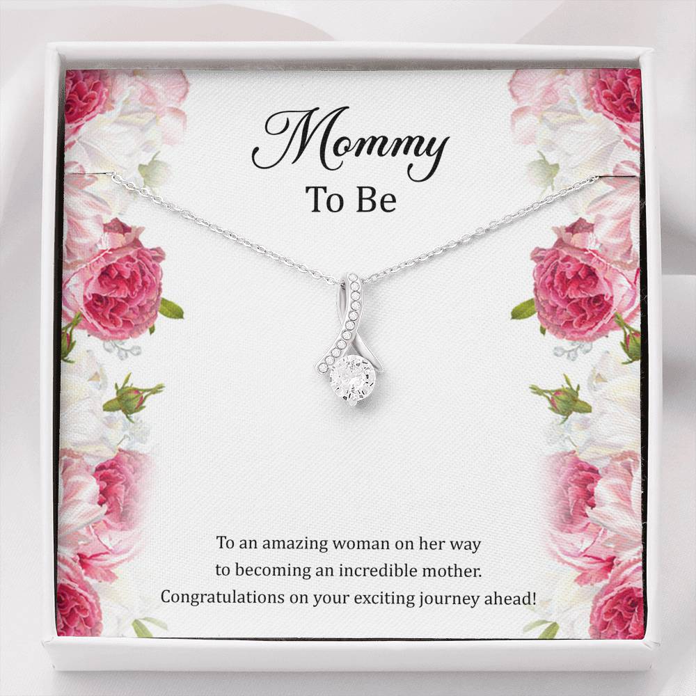 Gift for Expecting Mom, To An Amazing Woman, Mom to Be Alluring Beauty Necklace For Women, Pregnancy Gift For New Mother