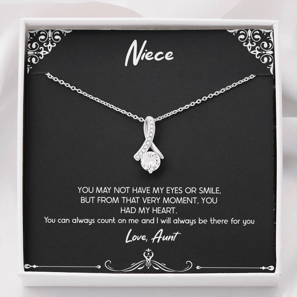 To My Niece  Gifts, You Can Always Count On Me, Alluring Beauty Necklace For Women, Birthday Present Idea From Aunt
