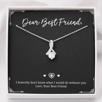 Load image into Gallery viewer, To My Friend Gifts, I Don&#39;t Know What I Would Do Without You, Alluring Beauty Necklace For Women, Birthday Present Idea From Bestie
