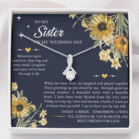 Load image into Gallery viewer, Sister of the Bride Gifts, I'll Always Be Your Sister, Alluring Beauty Necklace For Women, Wedding Day Thank You Ideas From Bride
