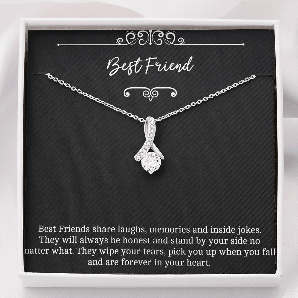 To My Friend Gifts, Forever In Your Heart, Alluring Beauty Necklace For Women, Birthday Present Idea From Bestie