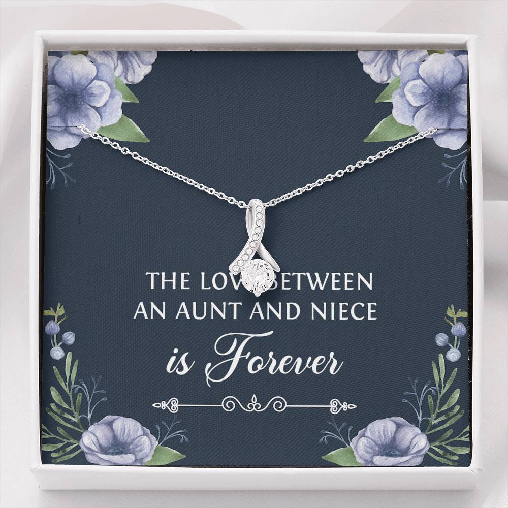 To My Niece  Gifts, The Love Between an Aunt and Niece, Alluring Beauty Necklace For Women, Birthday Present Idea From Aunt