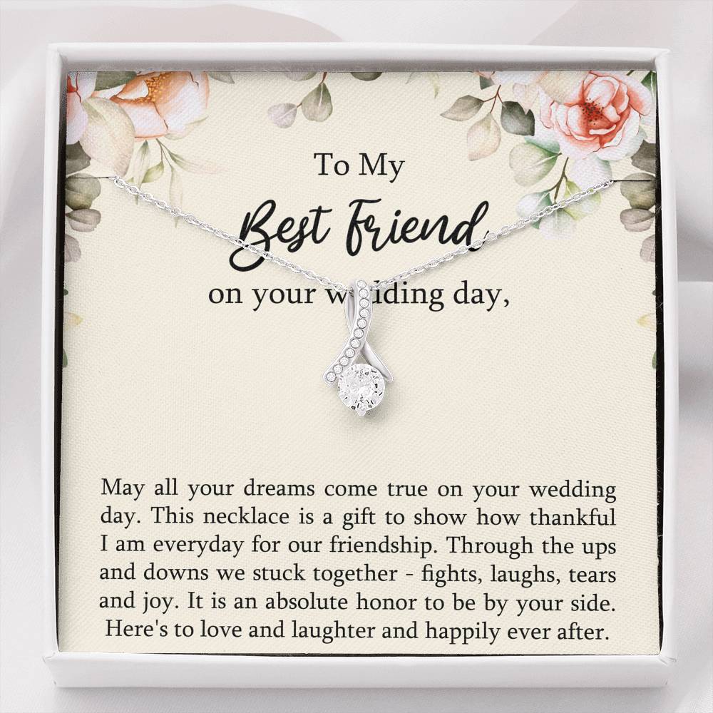 Bride Gifts, May All Your Dreams Come True, Alluring Beauty Necklace For Women, Wedding Day Thank You Ideas From Best Friend