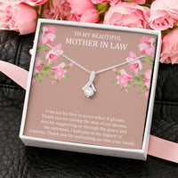 Load image into Gallery viewer, To My Mother-in-Law Gifts, I Can See His Face In Yours, Alluring Beauty Necklace For Women, Birthday Mothers Day Present From Daughter-in-law
