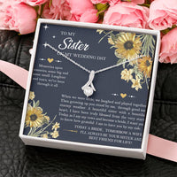 Load image into Gallery viewer, Sister of the Bride Gifts, I'll Always Be Your Sister, Alluring Beauty Necklace For Women, Wedding Day Thank You Ideas From Bride
