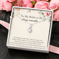 Load image into Gallery viewer, To My Bride Gifts, Always Remember, Alluring Beauty Necklace For Women, Wedding Day Thank You Ideas From Groom
