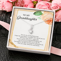 Load image into Gallery viewer, To My Granddaughter Gifts, You Are One Of My Greatest Joys, Alluring Beauty Necklace For Women, Birthday Present Idea From Grandma Grandpa
