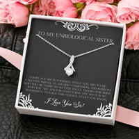 Load image into Gallery viewer, To My Unbiological Sister Gifts, I Hope You See in Yourself, Alluring Beauty Necklace For Women, Birthday Present Idea From Sister-in-law
