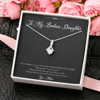 Load image into Gallery viewer, To My Badass Daughter Gifts, I Am The Storm, Alluring Beauty Necklace For Women, Birthday Present Idea From Mom
