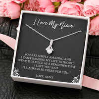 Load image into Gallery viewer, To My Niece  Gifts, You Are Simply Amazing, Alluring Beauty Necklace For Women, Birthday Present Idea From Aunt
