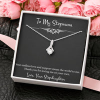Load image into Gallery viewer, To My Stepmom Gifts, Your Endless Love And Support, Alluring Beauty Necklace For Women, Birthday Mothers Day Present From Stepdaughter
