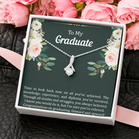 Load image into Gallery viewer, Graduation Gifts, Onward and Upward, Alluring Beauty Necklace For Women, College Preschool High School Graduation Present
