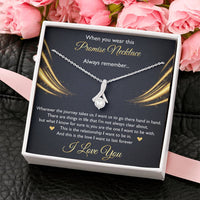 Load image into Gallery viewer, To My Girlfriend, When You Wear This Promise Necklace, Alluring Beauty Necklace For Women, Anniversary Birthday Gifts From Boyfriend
