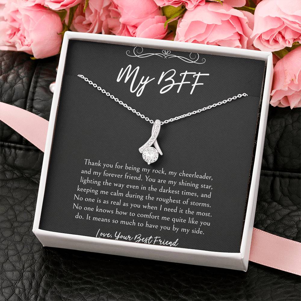 To My Friend Gifts, It Means So Much To Have You By My Side, Alluring Beauty Necklace For Women, Birthday Present Idea From Bestie
