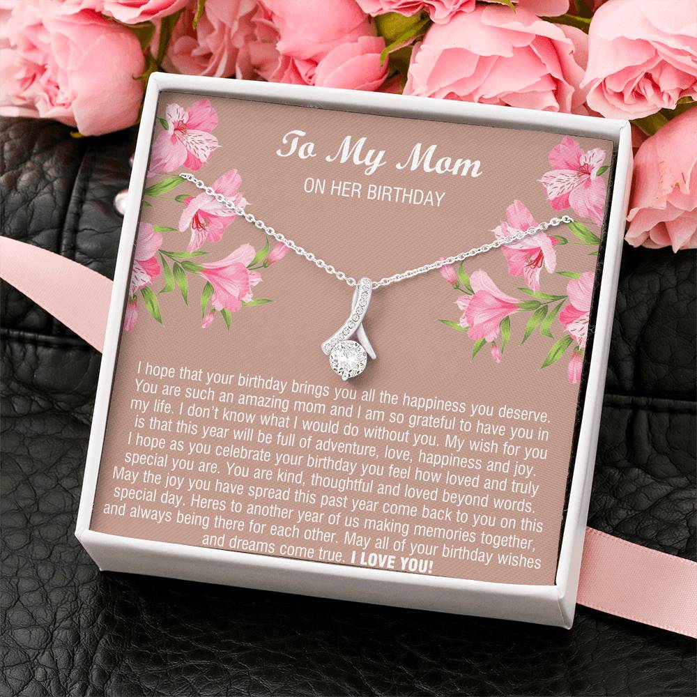 To My Mom Gifts, You Are Amazing, Alluring Beauty Necklace For Women, Birthday Present From Son Daughter