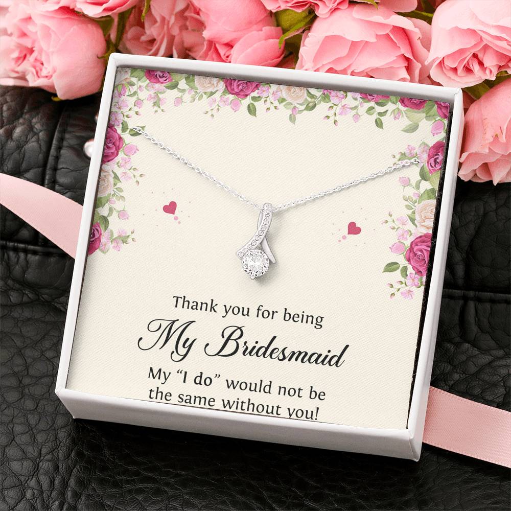 To My Bridesmaid Gifts, Thank You , Alluring Beauty Necklace For Women, Wedding Day Thank You Ideas From Bride