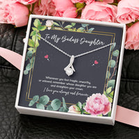 Load image into Gallery viewer, To My Badass Daughter Gifts, Whenever You Feel Fragile, Alluring Beauty Necklace For Women, Birthday Present Ideas From Mom Dad
