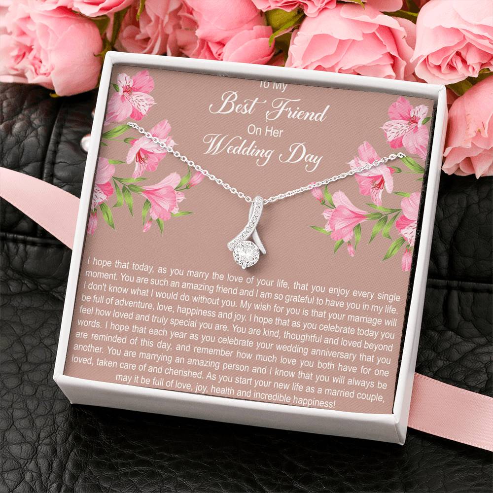 Bride Gifts, I Hope You Enjoy Every Single Moment, Alluring Beauty Necklace For Women, Wedding Day Thank You Ideas From Best Friend