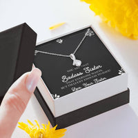 Load image into Gallery viewer, To My Badass Sister Gifts, Lucky To  Have You, Alluring Beauty Necklace For Women, Birthday Present Idea From Sister
