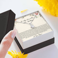 Load image into Gallery viewer, Birthday Gifts For Women, May Your Wishes Come True, Alluring Beauty Necklace, Happy Birthday Message Card Jewelry For Friend
