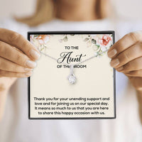 Load image into Gallery viewer, To My Aunt of the Groom Gifts, Thank You for Your Support, Alluring Beauty Necklace For Women, Wedding Day Thank You Ideas From Groom

