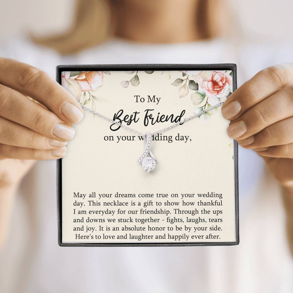 Bride Gifts, May All Your Dreams Come True, Alluring Beauty Necklace For Women, Wedding Day Thank You Ideas From Best Friend