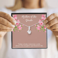 Load image into Gallery viewer, To My Mom of the Bride Gifts, Always Your Daughter, Alluring Beauty Necklace For Women, Wedding Day Thank You Ideas From Bride
