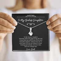 Load image into Gallery viewer, To My Badass Daughter Gifts, Someday When The Pages of My Life End, Alluring Beauty Necklace For Women, Birthday Present Idea From Dad
