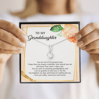 Load image into Gallery viewer, To My Granddaughter Gifts, You Are One Of My Greatest Joys, Alluring Beauty Necklace For Women, Birthday Present Idea From Grandma Grandpa
