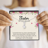 Load image into Gallery viewer, Sister Of The Groom Gifts, So Glad To Be More Than Friends, Alluring Beauty Necklace For Women, Wedding Day Thank You Ideas From Bride
