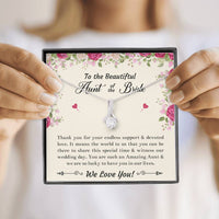 Load image into Gallery viewer, Aunt of the Bride Gifts, Thank You For Your Support, Alluring Beauty Necklace For Women, Wedding Day Thank You Ideas From Bride
