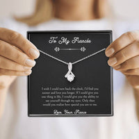 Load image into Gallery viewer, To My Fiancée, I Wish I Could Turn Back The Clock, Alluring Beauty Necklace For Women, Anniversary Birthday Valentines Day Gifts From Fiancé
