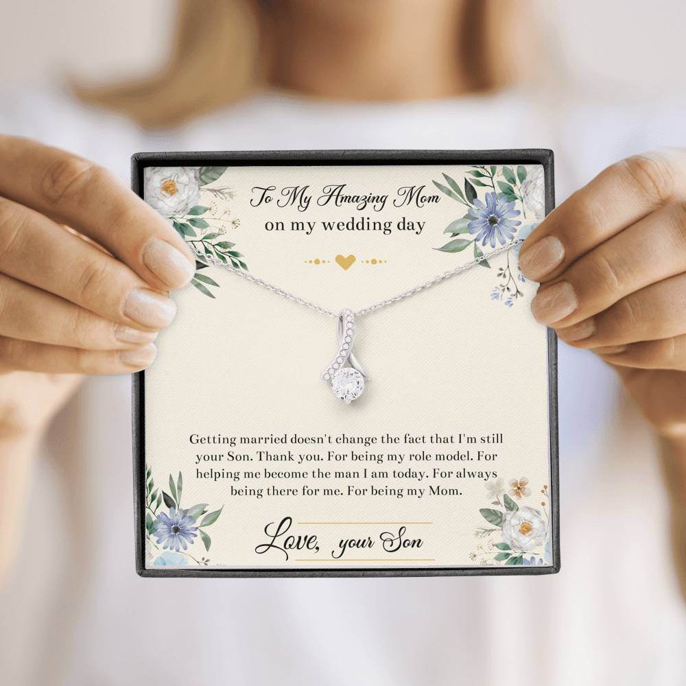 Mom Of The Groom Gifts, I'm Still Your Son, Alluring Beauty Necklace For Women, Wedding Day Thank You Ideas From Groom