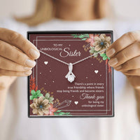 Load image into Gallery viewer, To My Unbiological Sister Gifts, Thank You, Alluring Beauty Necklace For Women, Birthday Present Idea From Sister-in-law
