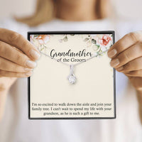 Load image into Gallery viewer, Grandmother of the Groom Gifts, Spend Life With Your Grandson, Alluring Beauty Necklace For Women, Wedding Day Thank You Ideas From Bride
