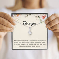 Load image into Gallery viewer, Encouragement Gifts, Strength, Motivational Alluring Beauty Necklace For Women, Sympathy Inspiration Friendship Present
