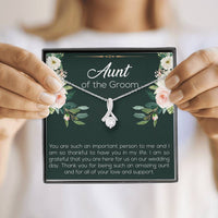 Load image into Gallery viewer, Aunt of the Groom Gifts, You&#39;re an Important Person To Me, Alluring Beauty Necklace For Women, Wedding Day Thank You Ideas From Groom
